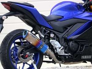 Knalpot Full System SS-Oval Burnt Color Type untuk YZF-R25