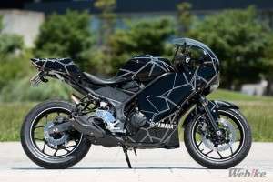 motor custom yamaha yzf-r25 samping kanan