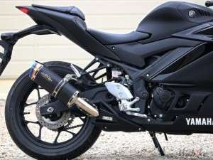 tampilan yzf-r3 dengan knalpot slip on ss-oval wr's