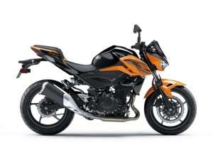 tampak kanan kawasaki z250 candy steel furnish orange x metallic spark black