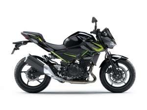 tampak kanan kawasaki z400 metallic matte graphite gray x metallic spark black