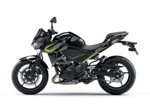 tampak kiri kawasaki z250 metallic matte graphite gray x metallic spark black