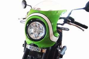 Tampilan Emblem Cover Shock Depan untuk Kawasaki Z900RS dari Doremi Collection