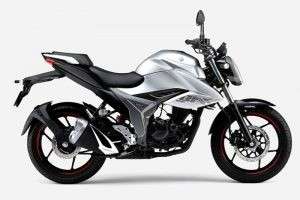 Tampak Samping Suzuki Gixxer 150 2020 Silver