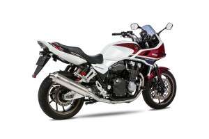 Tampilan Knalpot Full System ZERO White Titanium CB1300SF/SB Moriwaki