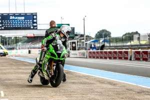 Rider SRC Webike Kawasaki France Trickstar di Le Mans