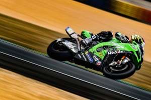 Latihan Jelang 24 Heures Motos SRC Webike Kawasaki France Trickstar di Le Mans