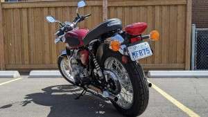 Tampak Belakang Kawasaki W800 2020