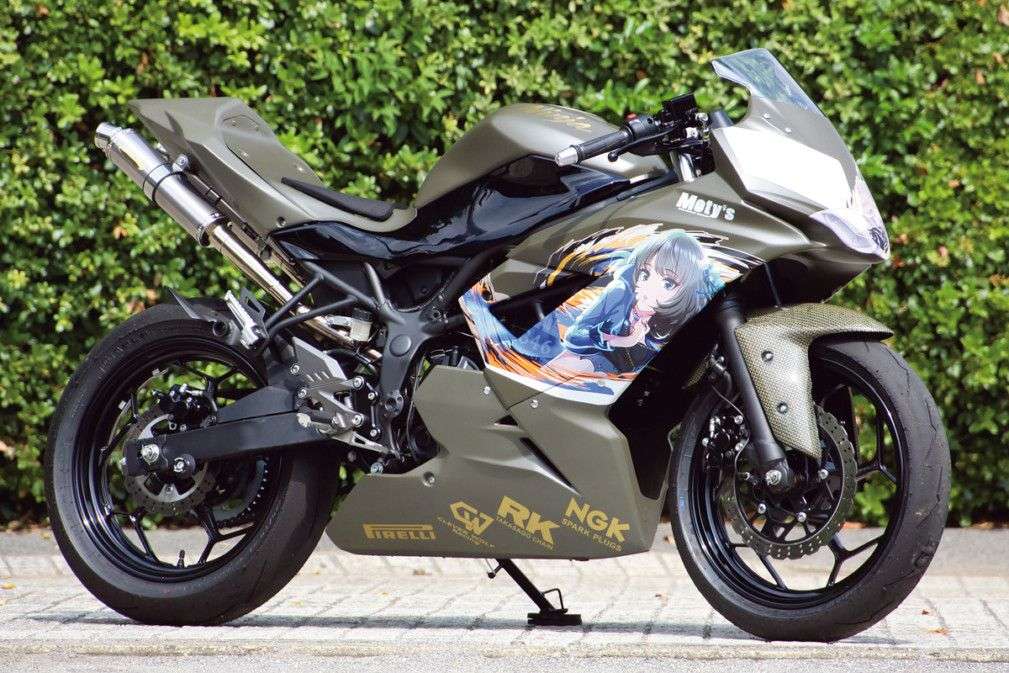 Ninja 250 Custom ninja250 custom - Modifikasi Ninja 250 RR Mono oleh MH ASANO