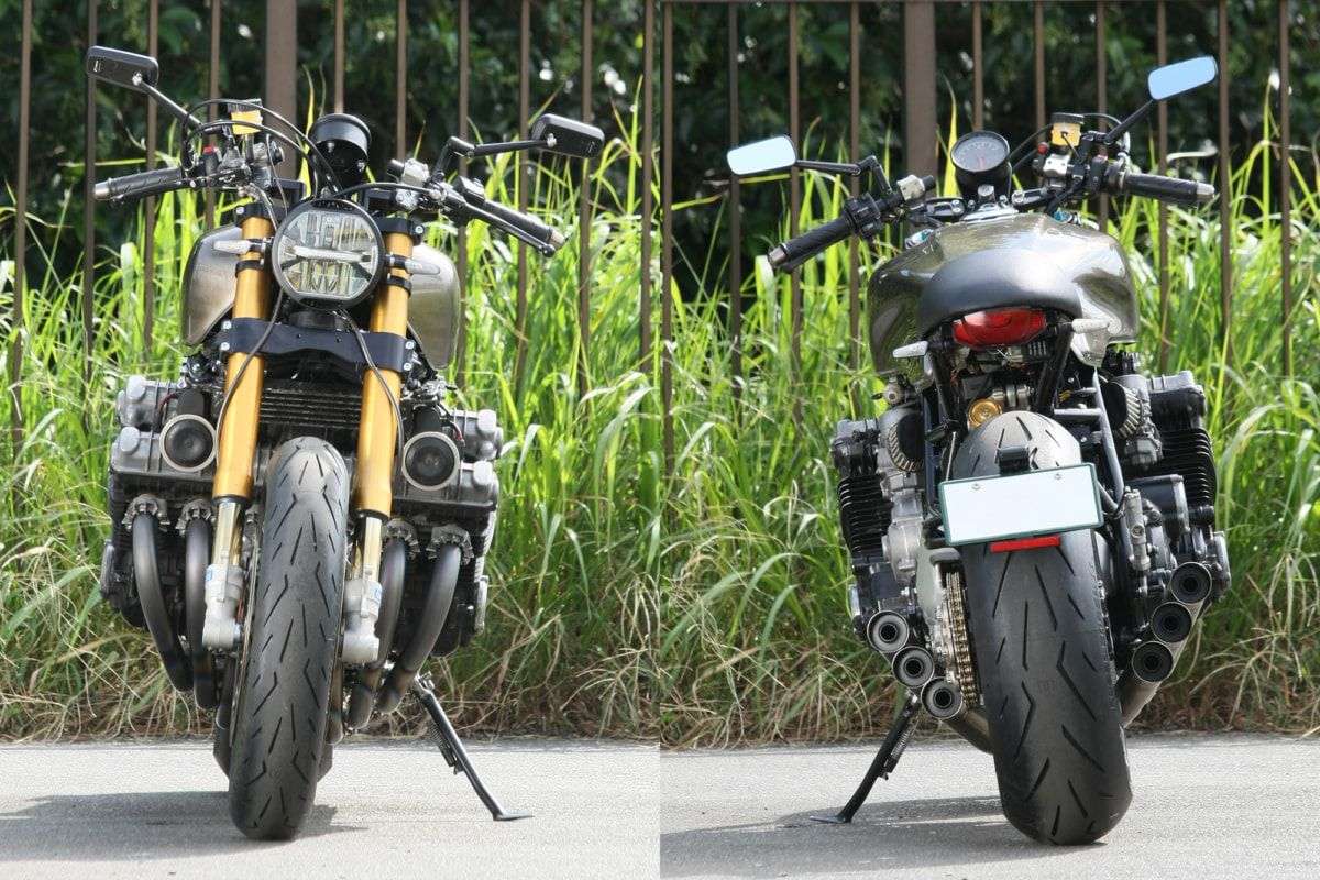 Tampilan Motor CBX1000 dari Depan dan Belakang