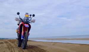 Tampak depan CRF250 Rally JCC