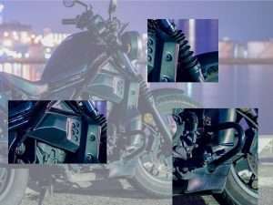 Pelindung Mesin dan Karet Boot Shock Depan