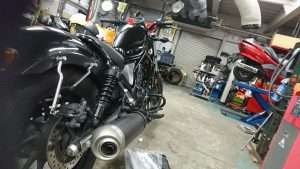 Shock Belakang dan Knalpot Rebel 250