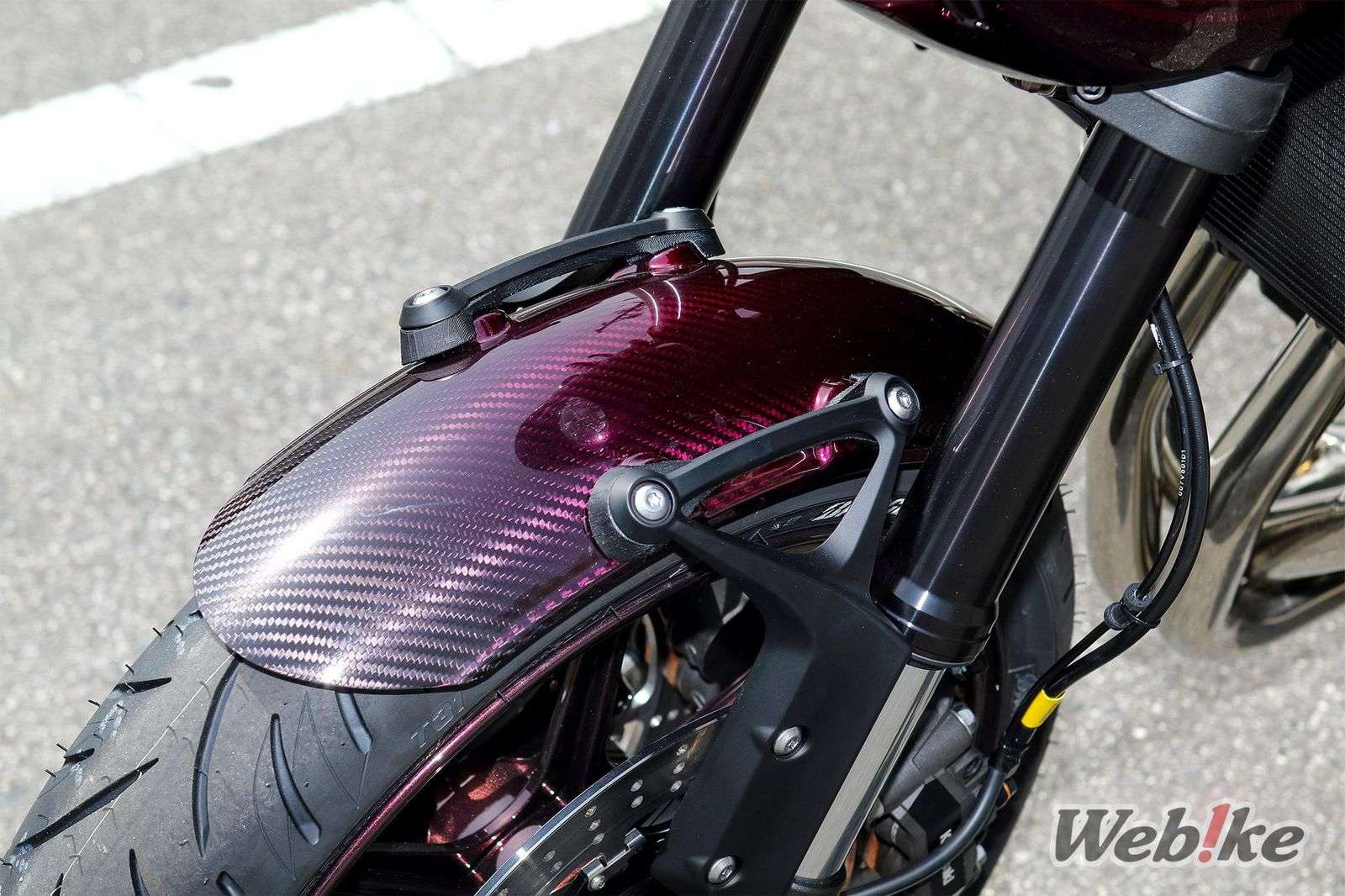 Spakbor depan carbon