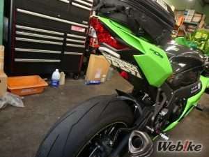 Modifikasi ZX-10RR Tampak Belakang