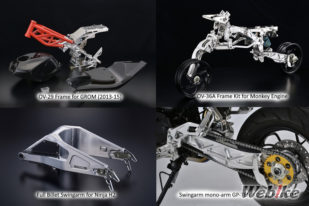 Rangka dan swingarm OVER RACING