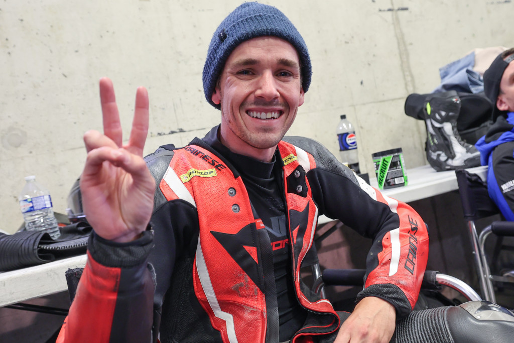Michael Gilbert is flying the US flag in the EWC